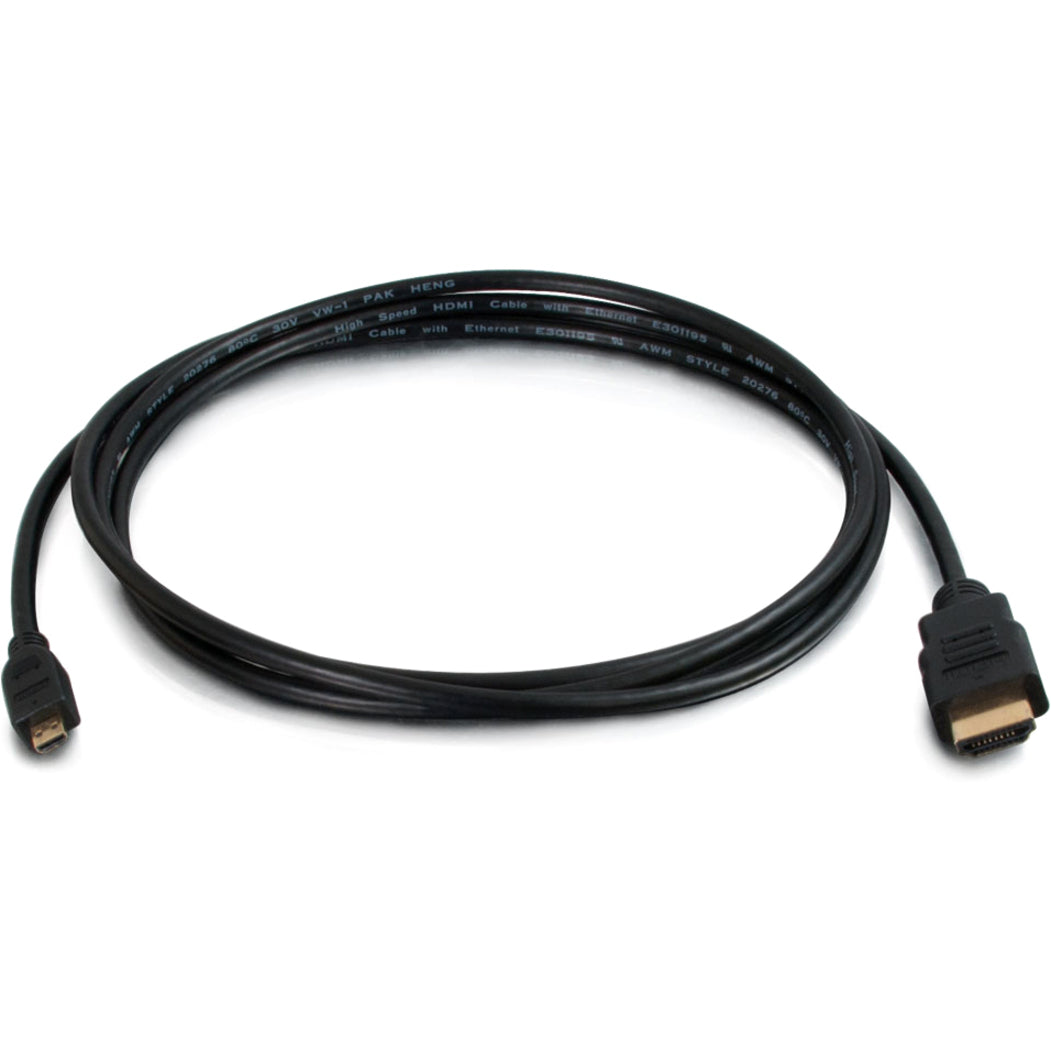 C2G 50615 6ft HDMI to Micro HDMI Cable with Ethernet - High Speed HDMI Cable, 4K 60Hz