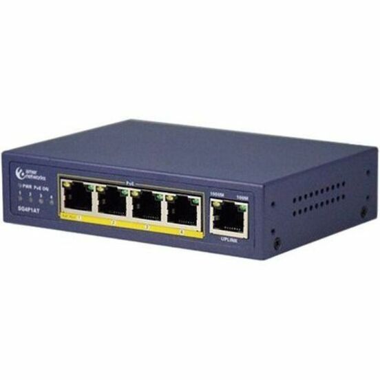 Amer SG4P1AT 5 Port Gigabit Ethernet Switch with 4 PoE, 96W Power Budget
