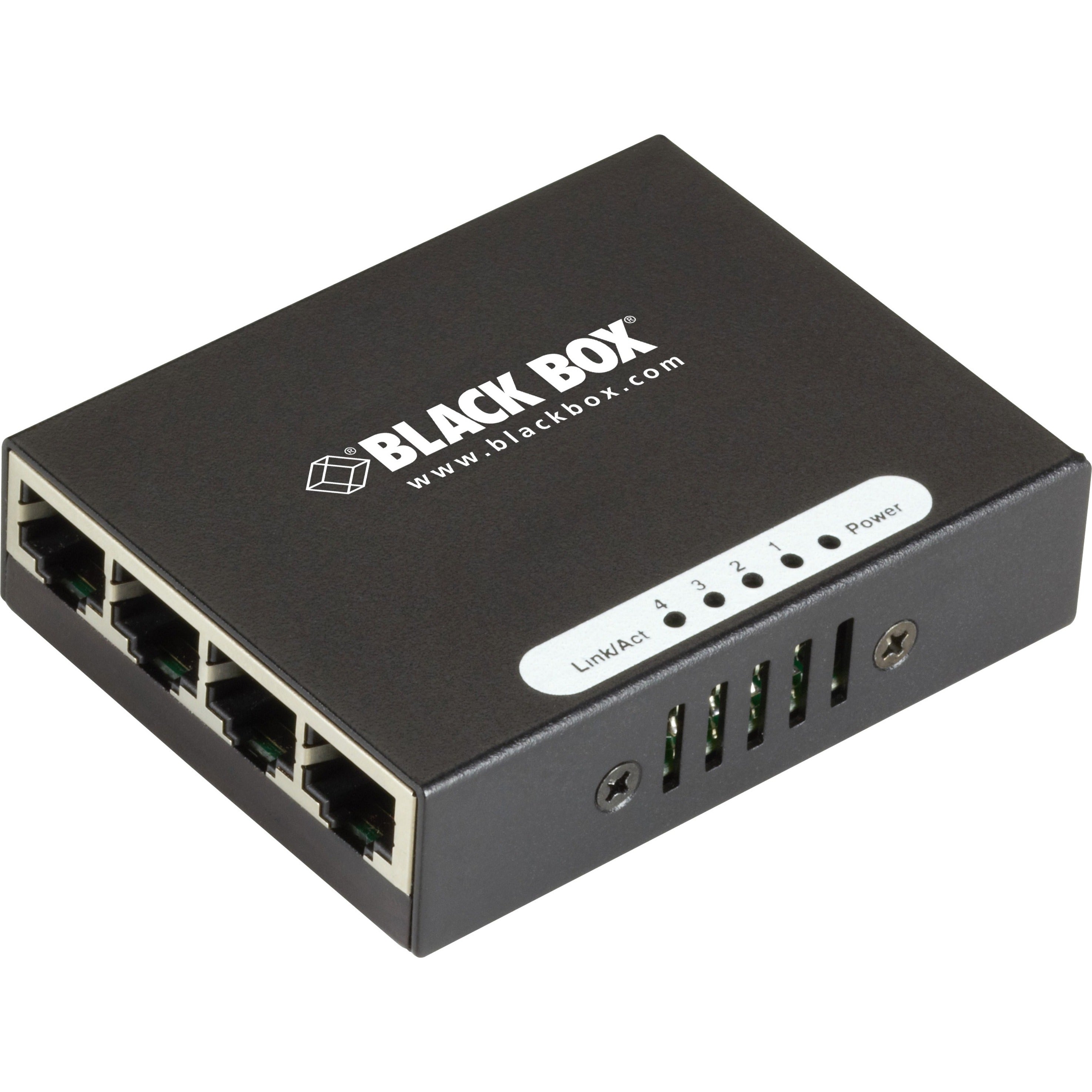 Black Box Switch - (4) 10/100/1000Mbps RJ45, 4PT Gb SWT RJ45 (LGB304A)