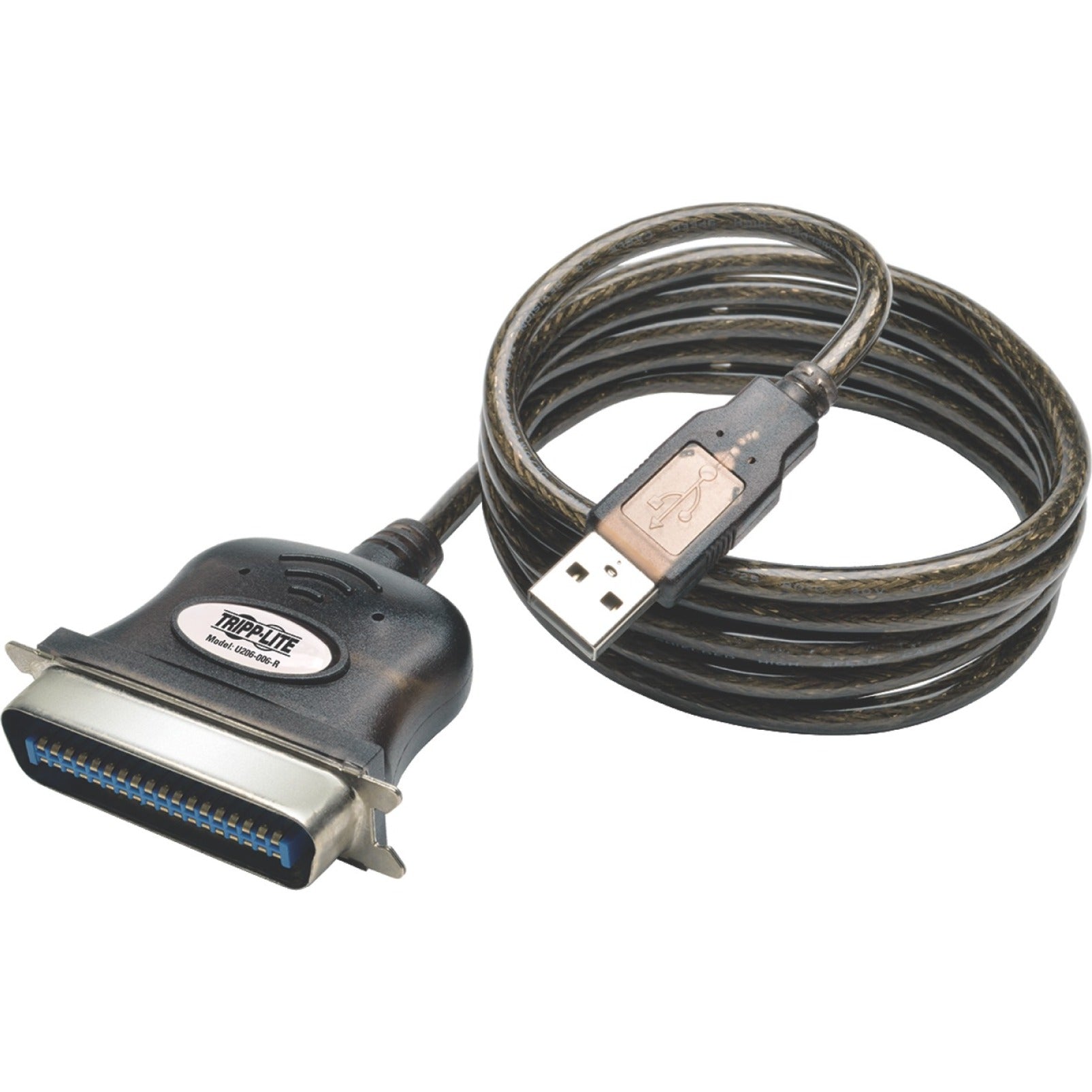 Tripp Lite U206-010 USB to Parallel Printer Cable, 10-ft, Data Transfer Cable