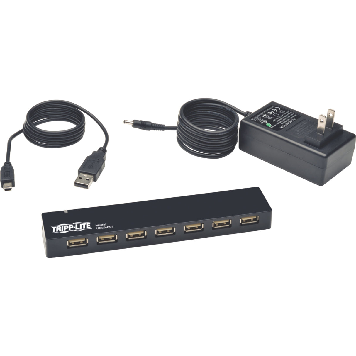 Tripp Lite U223-007 7-Port USB 2.0 Hi-Speed Hub, Expand Your USB Connectivity