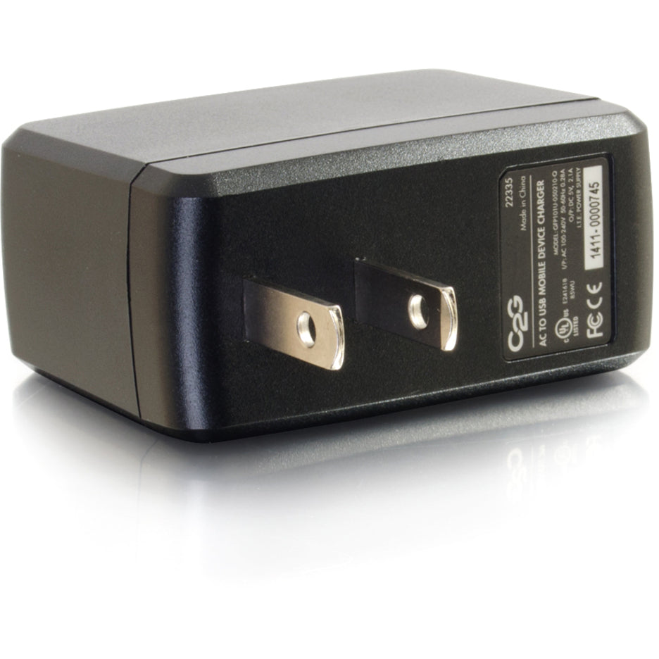 C2G 22335 AC to USB Charger, 5V 2A Output - Compact and Fast Charging for Your Devices