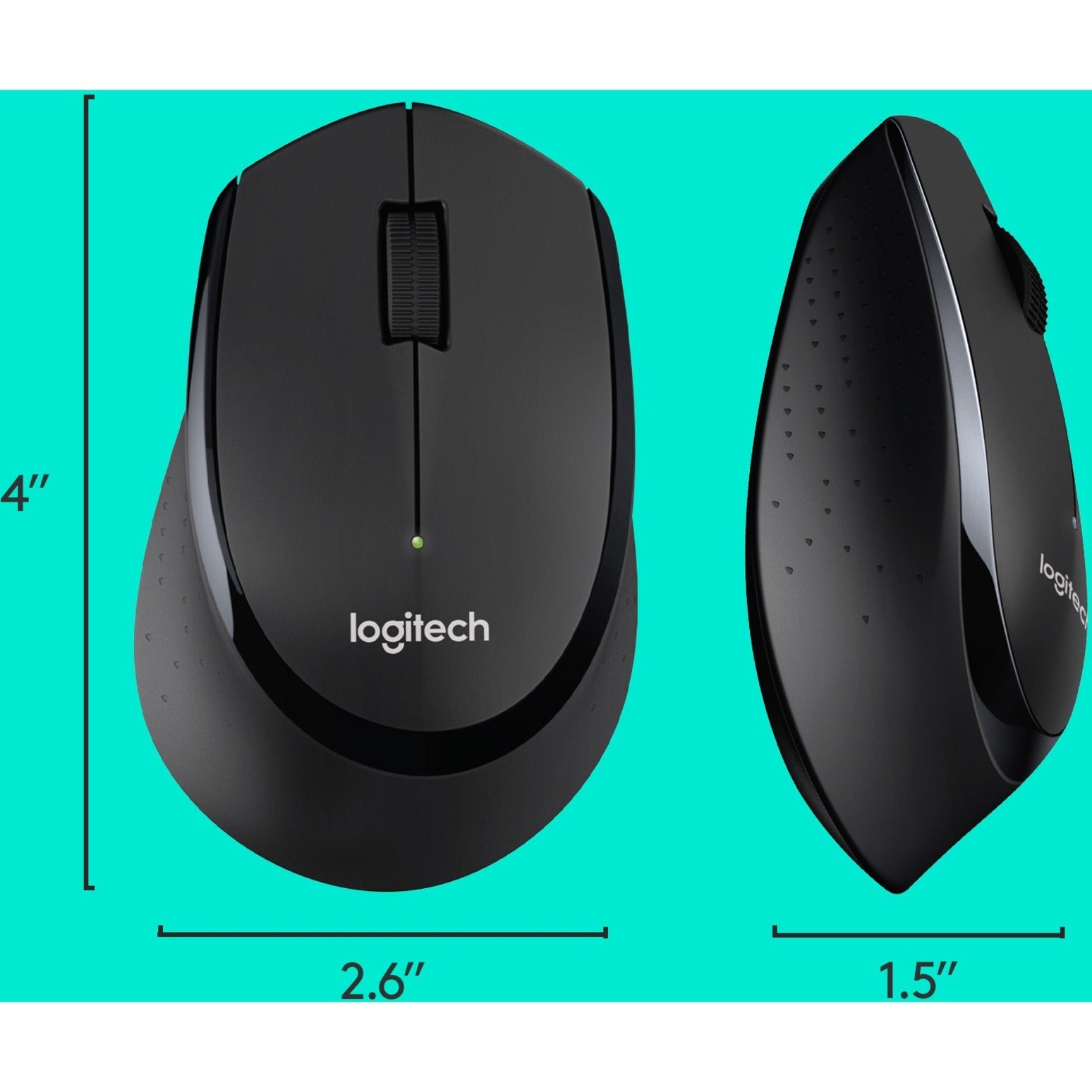 Logitech 920-006481 Wireless Combo MK345 Keyboard & Mouse, Quiet Keys, Spill Resistant, Palm Rest