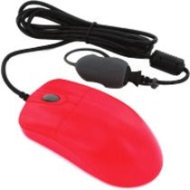 Seal Shield STM042RED Clean Storm Waterproof Medical Mouse, 1000 DPI Optical, USB Wired, PC Compatible