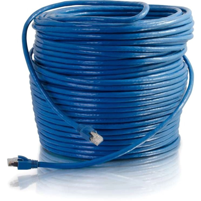 C2G 43168 75ft Cat6 Shielded Ethernet Cable, Snagless, Blue, High-Speed Network Patch Cable