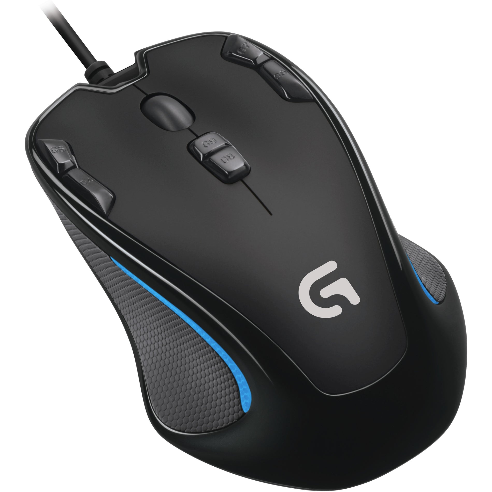 Logitech 910-004360 G300S Optical Gaming Mouse, 9 Buttons, 2500 DPI, USB Wired