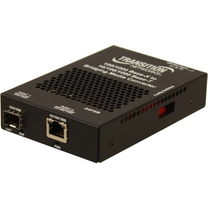 Transition Networks SGFEB1040-230 Transceiver/Media Converter, Dual SFP