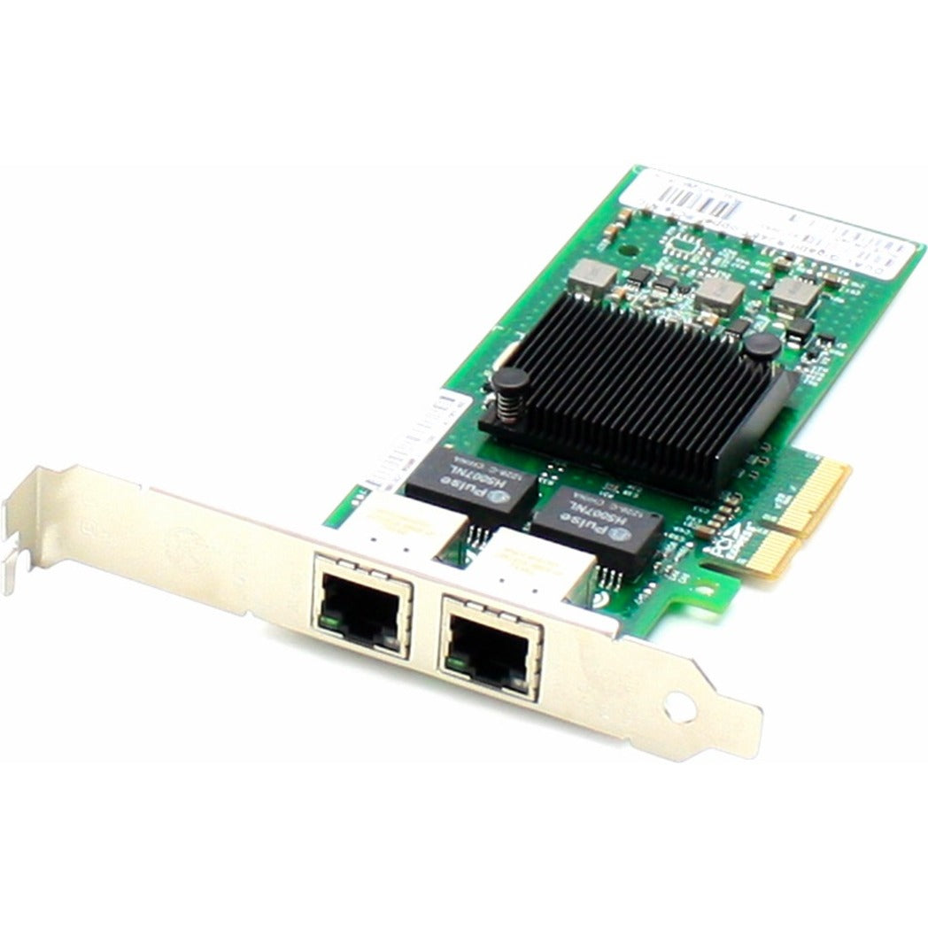 AddOn I350T2-AO Intel Gigabit Ethernet Card, Dual Open RJ-45 Port 100m PCIe x4 Network Interface Card