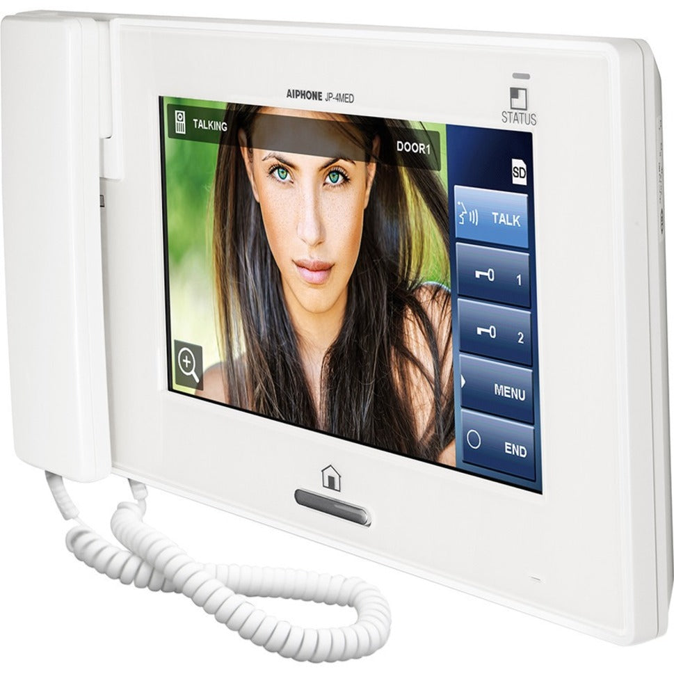 Aiphone JP-4MED Video Door Phone, 7" Touchscreen TFT LCD, Full-duplex Communication