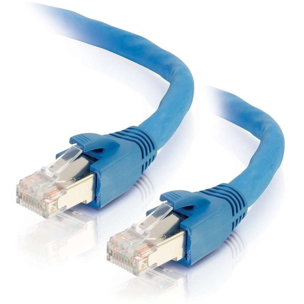 C2G 43169 100ft Cat6 Shielded Ethernet Cable, Snagless, Blue, Minimized Near-End Crosstalk (NEXT)
