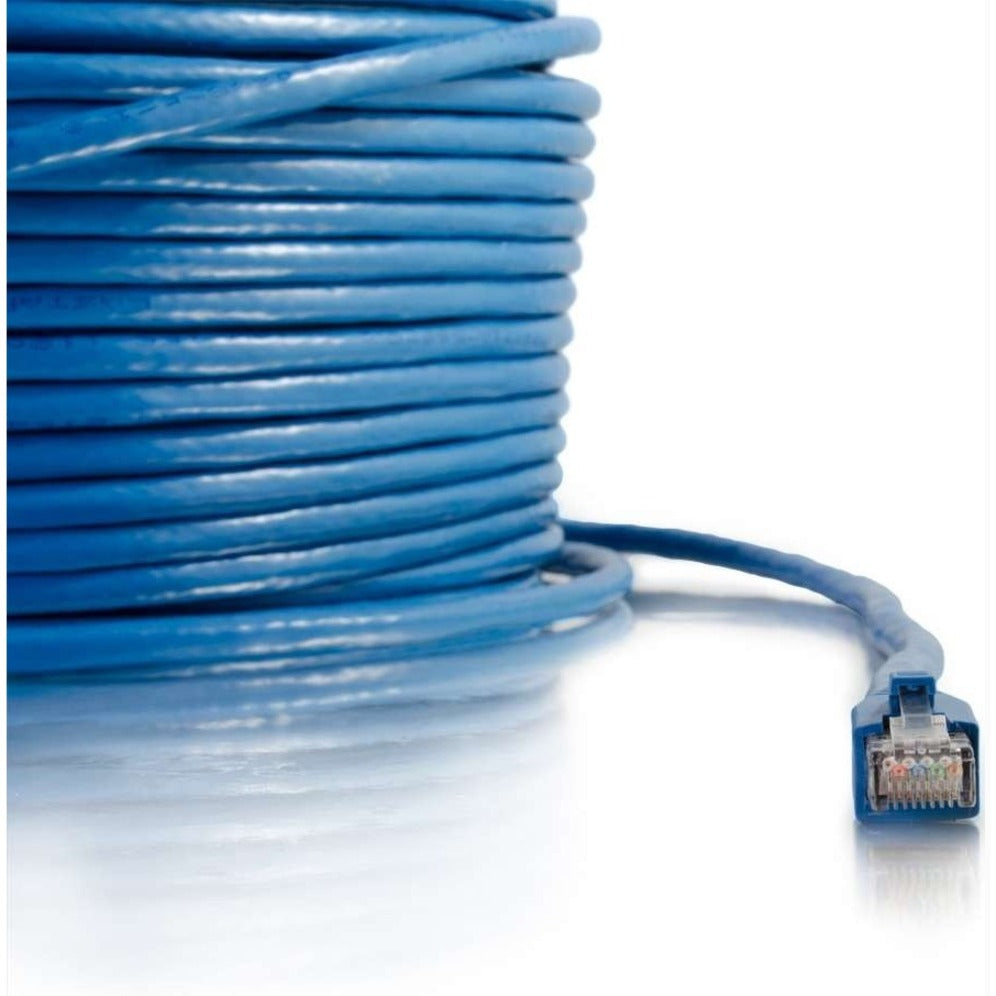 C2G 43169 100ft Cat6 Shielded Ethernet Cable, Snagless, Blue, Minimized Near-End Crosstalk (NEXT)