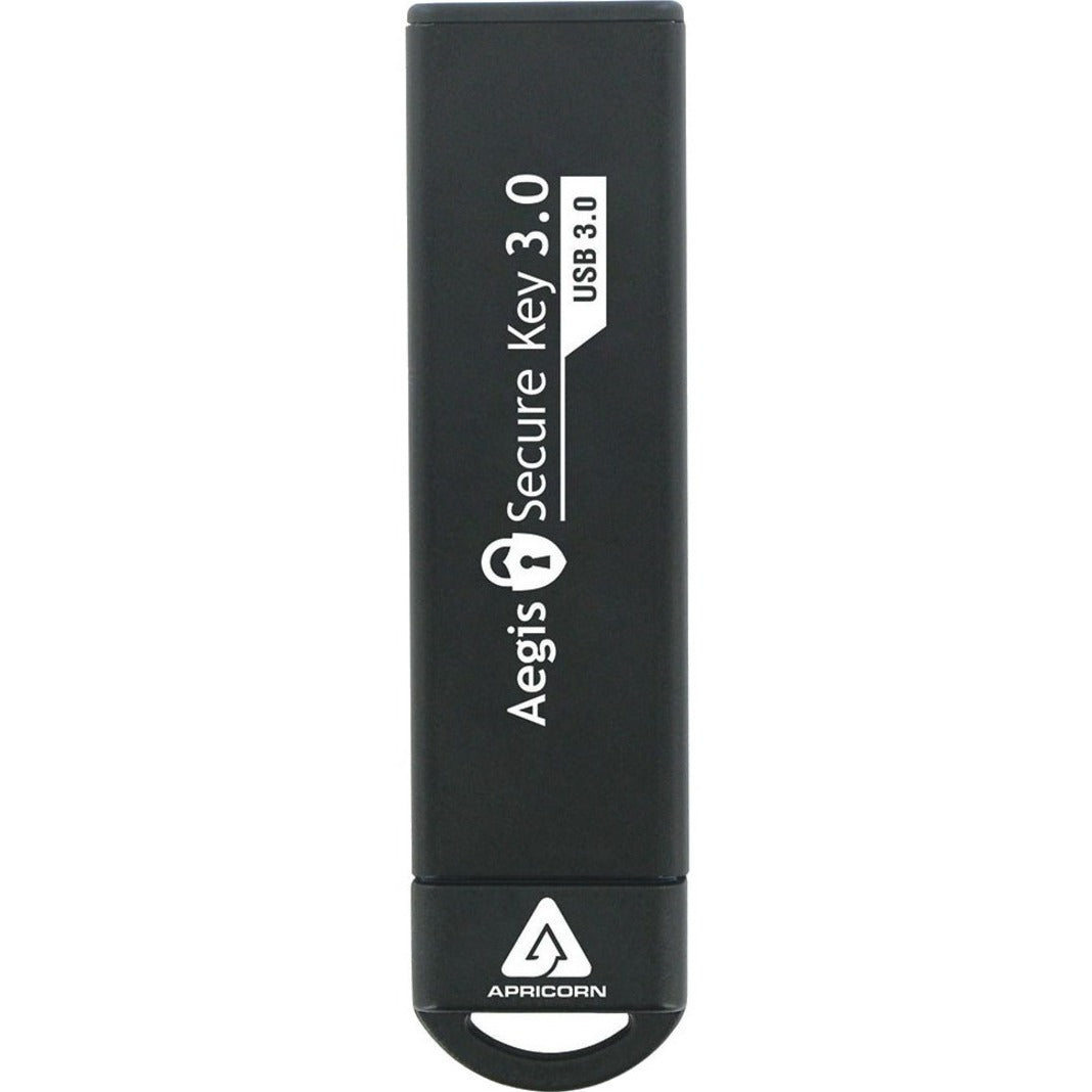 Apricorn ASK3-240GB Aegis Secure Key 3.0 USB 3.0 Flash Drive, 240GB Storage, 256-bit AES Encryption