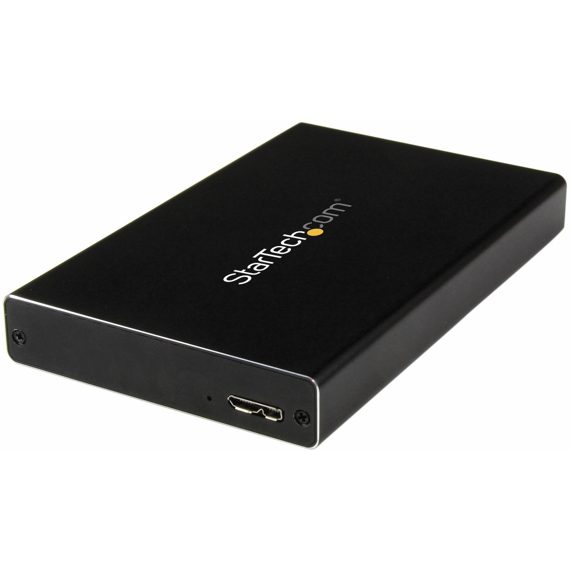 StarTech.com UNI251BMU33 USB 3.0 Universal 2.5in SATA III or IDE Hard Drive Enclosure - Portable External SSD / HDD, UASP Support