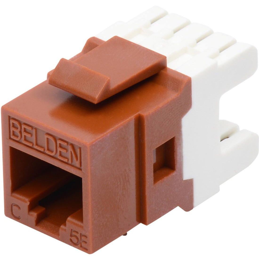 Belden AX101309 CAT5E Modular Jack KeyConnect, Electrical White, RJ45 Network Connector