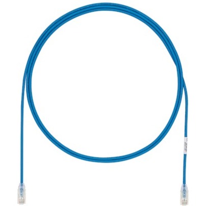 Panduit UTP28SP6INBU Cat.6 UTP Cable, 6" Patch Cable, Stranded, Blue