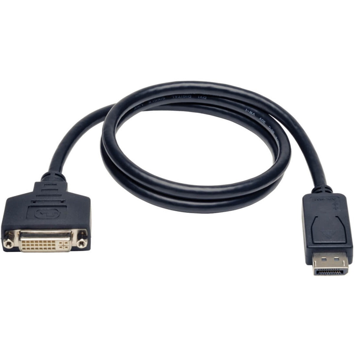 Tripp Lite P134-003 DisplayPort to DVI Cable Adapter, Converter for DP-M to DVI-I-F, 3-ft, Video Cable