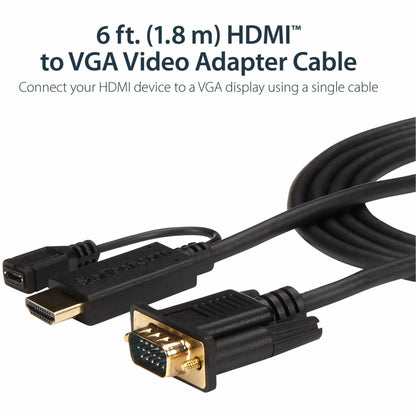 Active HDMI to VGA Video Cable Adapter, 1920x1200