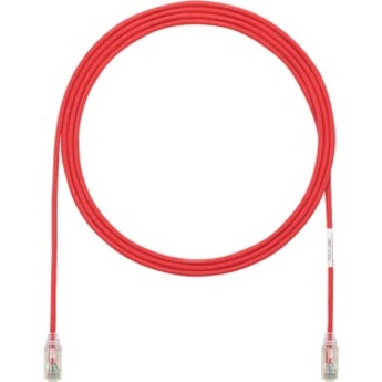 Panduit UTP28SP6RD Cat.6 UTP Patch Network Cable, 6 ft, Red, Clear Boot, Costa Rica
