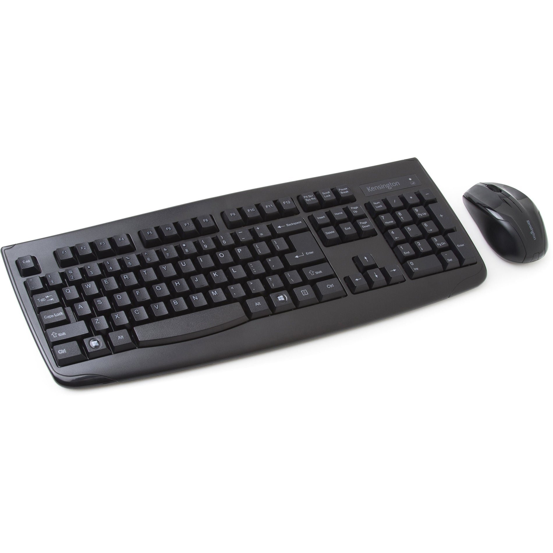 Kensington K72324USA Pro Fit Wireless Desktop Set - Black, Spill Proof, Full-size Keyboard [Discontinued]