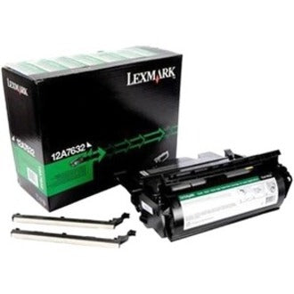 Lexmark 12A7632 High Yield Print Cartridge, Black Toner, 21000 Pages