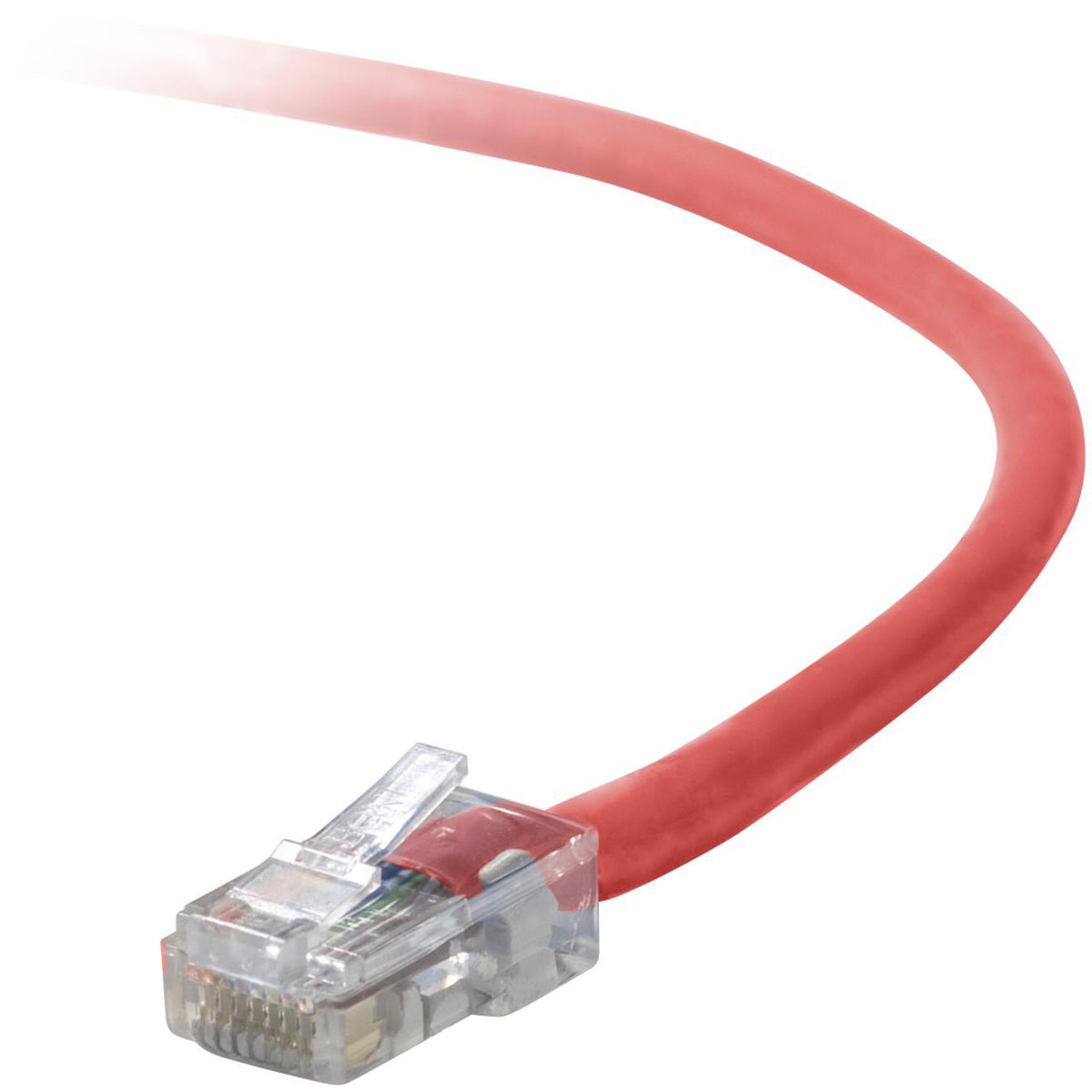 Belkin A3L791-01-RED-S Cat5e Patch Network Cable, 1 ft, Snagless, Molded, PowerSum Tested