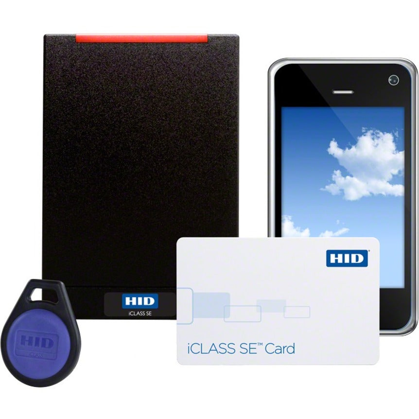 HID 920NMNTEKMA001 iCLASS SE R40 Smart Card Reader, Contactless, Black