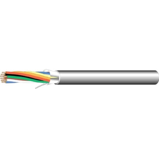 West Penn 3021GY1000 Audio/Control Cable, 1000 ft, Stranded, Shielded, 18 AWG, Gray