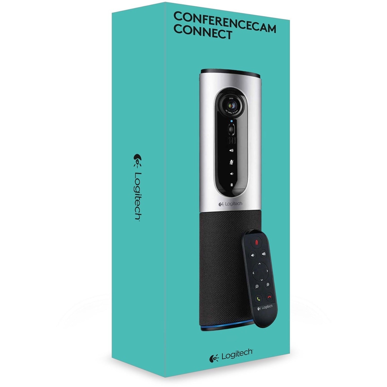Logitech 960-001013 ConferenceCam Connect Video Conferencing Camera, Portable All-in-One Video System