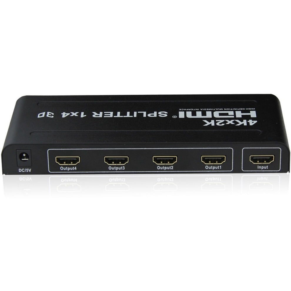 4XEM 4XHDMI44K2K 4 Port HDMI 4K Splitter, Supports Multiple Resolutions and Audio Formats