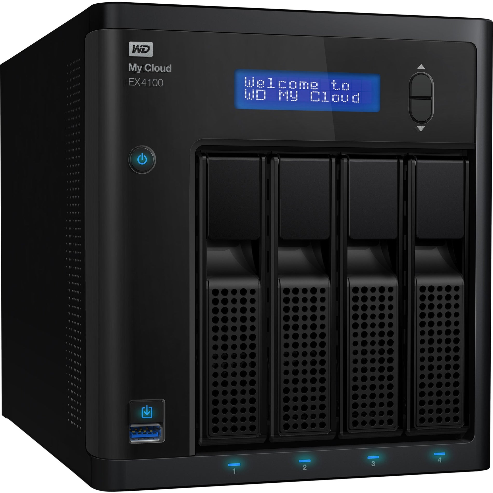 WD WDBWZE0080KBK-NESN My Cloud Expert Series EX4100 4-Bay NAS, 8TB Storage, Dual-core Processor