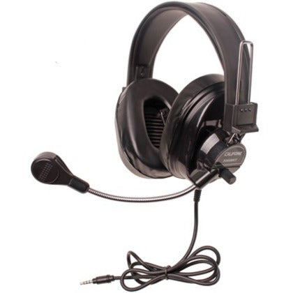 Califone 3066-BKT Deluxe Multimedia Stereo Headsets w/Mic and To Go Plug Via Ergoguys, Rugged, Noise Reduction, Comfortable