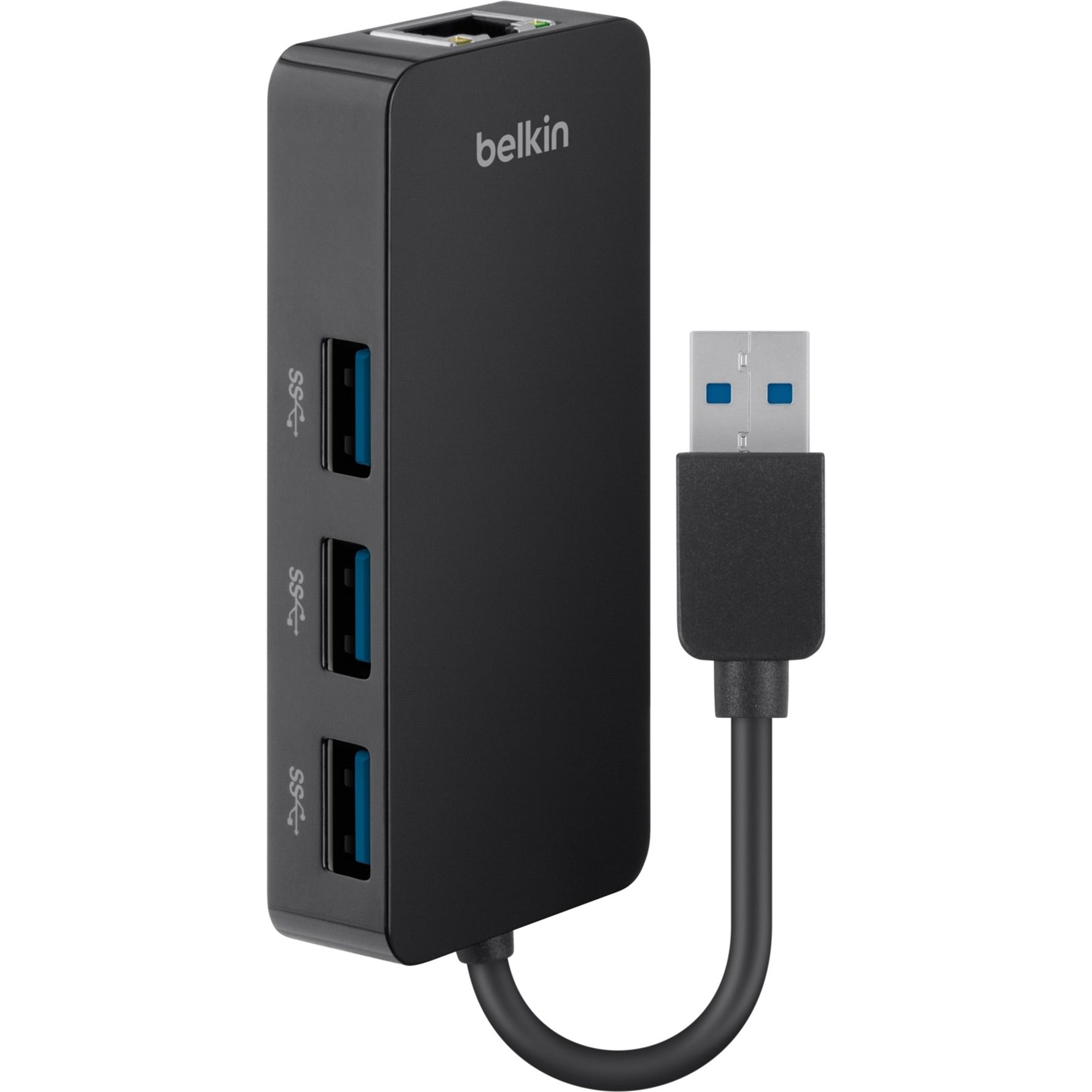 Belkin USB 3.0 3-Port Hub with Gigabit Ethernet Adapter [Discontinued]