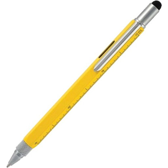Mobile Edge MEASPM3 Multi-Tool Tech Pen/Stylus (Yellow), Smartphone and Tablet Compatible