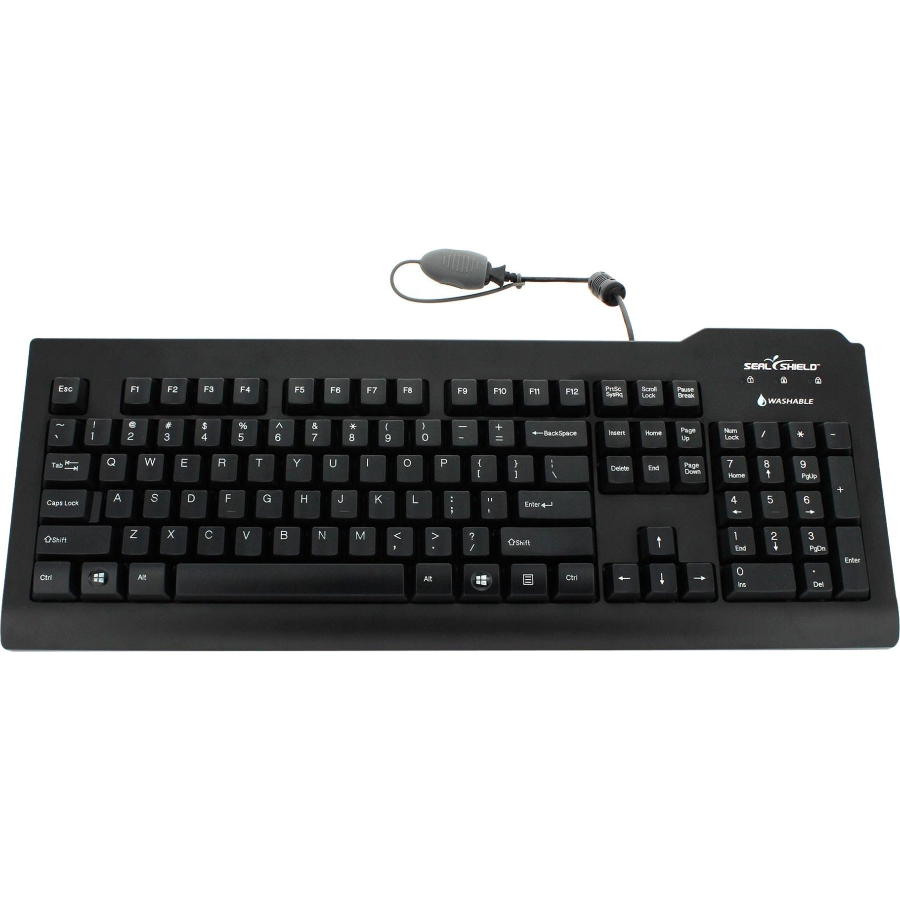 Seal Shield SSKSV207 Silver Seal Waterproof Keyboard, Lifetime Warranty, USB Connectivity