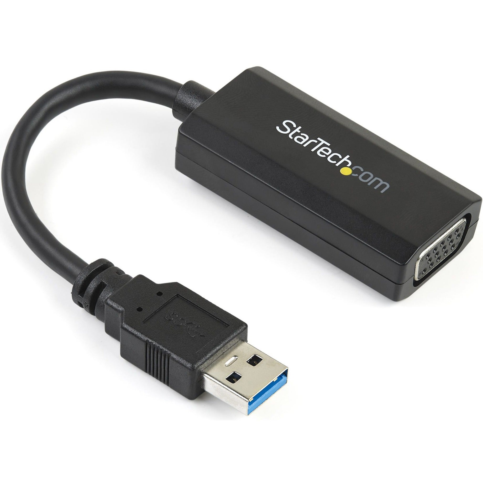 StarTech.com USB32VGAV USB 3.0 to VGA Video Adapter with On-board Driver Installation - 1920x1200, Easy Plug-and-Play Solution for Adding an Extra Display