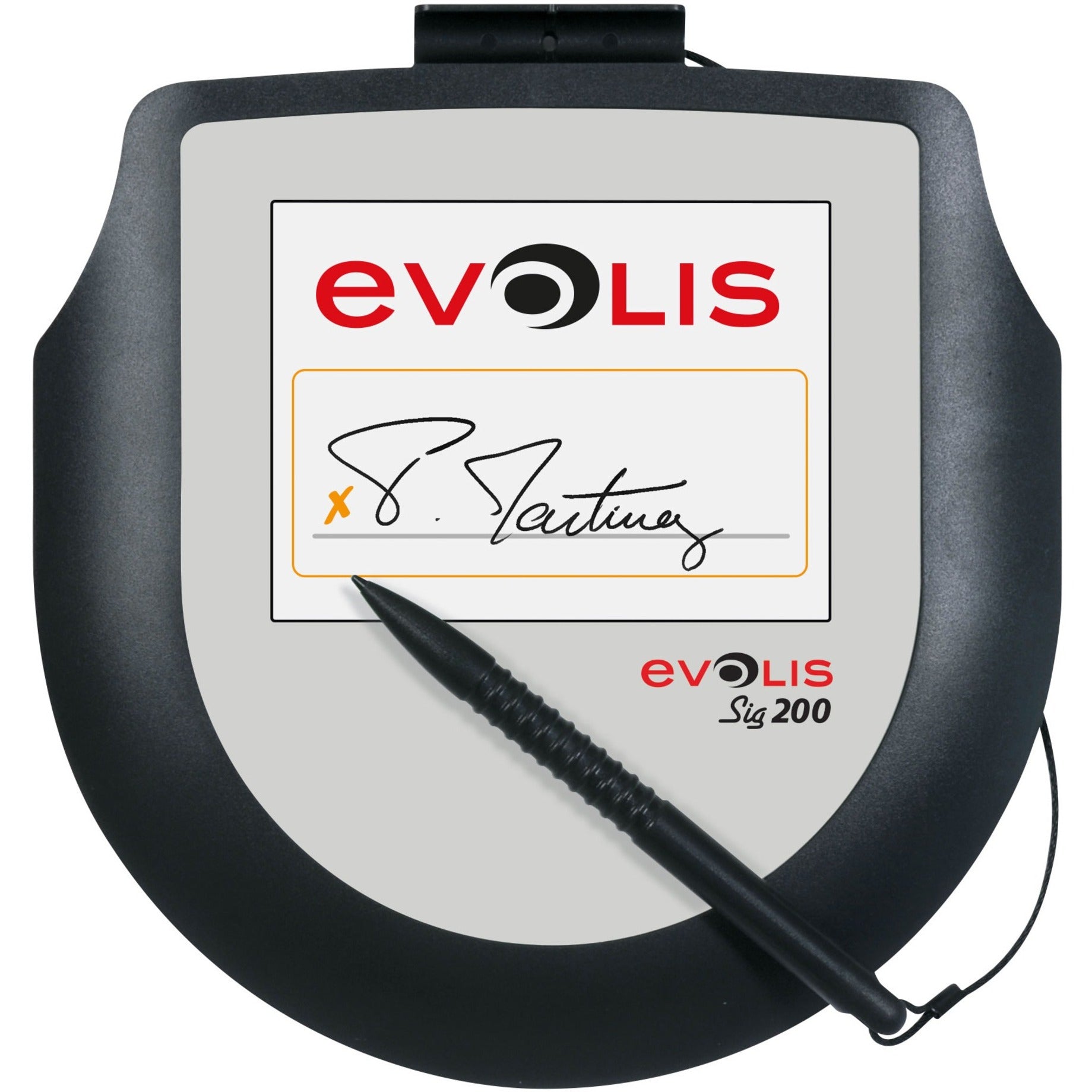 Evolis ST-CE1075-2-UEVL Sig200 Signature Pad, 2 Year Limited Warranty, USB Interface, LCD Display
