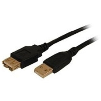 Comprehensive USB2-AA-MF-15ST USB 2.0 A Male to A Female Cable 15ft, Strain Relief, Molded, 480 Mbit/s Data Transfer Rate