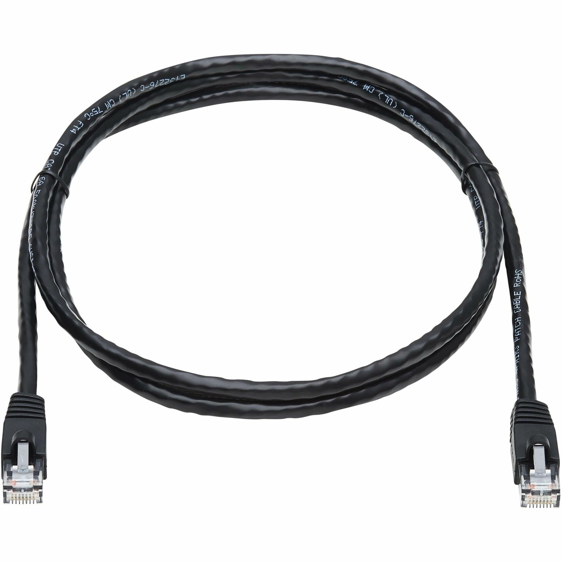 Tripp Lite N261-005-BK Cat.6a Network Cable, 5 ft, Strain Relief, 10 Gbit/s