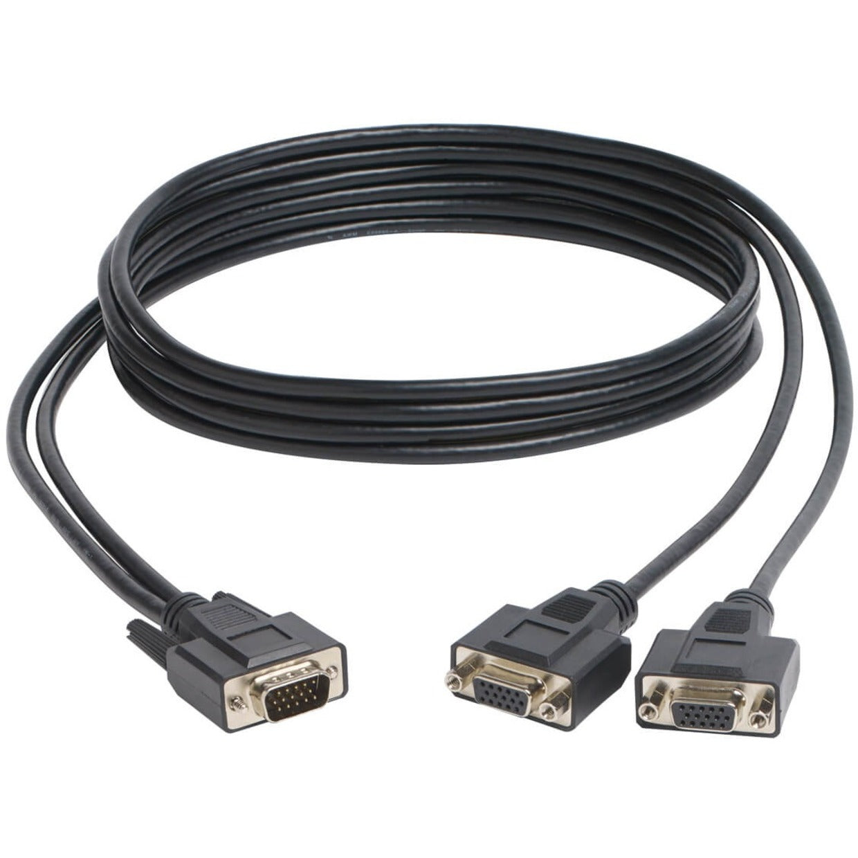 Tripp Lite P516-006-HR High Resolution VGA Monitor Y Splitter Cable, 6-ft, Molded, Shielded, 1600 x 1200 Supported Resolution