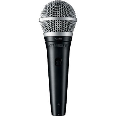 Shure PGA48-XLR Cardioid Dynamic Vocal Microphone, Stand Mountable, Handheld