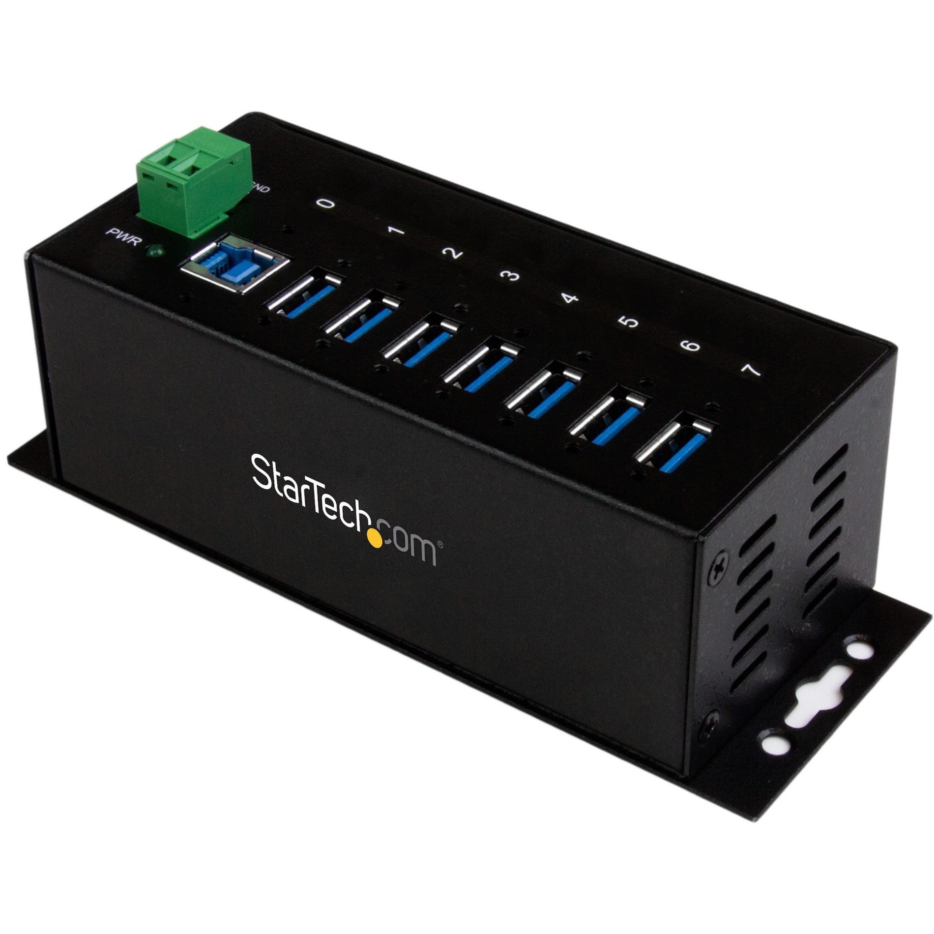 StarTech.com ST7300USBME 7 Port Industrial USB 3.0 Hub with ESD, TAA Compliant, RoHS Certified