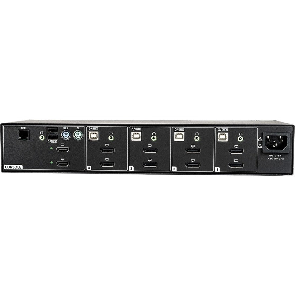 AVOCENT SC940D-001 Cybex SC940D Secure KVM Switch, 4 Port Dual-Head DisplayPort, TAA Compliant, 3840 x 2160 Resolution