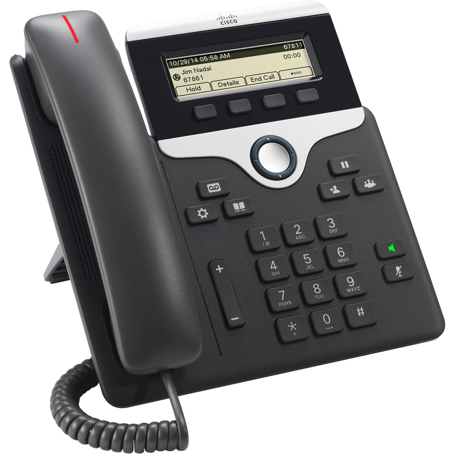 Cisco CP-7811-K9= IP Phone 7811, Corded, Wall Mountable, Charcoal