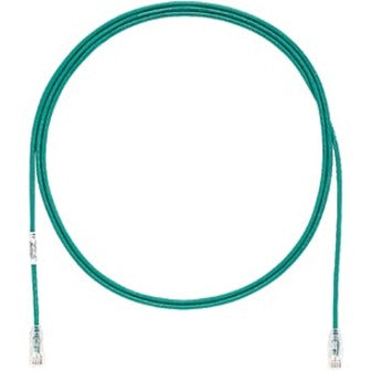 Panduit UTP28SP15GR Cat.6 UTP Patch Network Cable, 15.09 ft, Stranded, Tangle-free, Green
