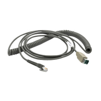 Zebra CBA-U08-C15ZAR Coiled Cable, 15 ft USB Data Transfer Cable