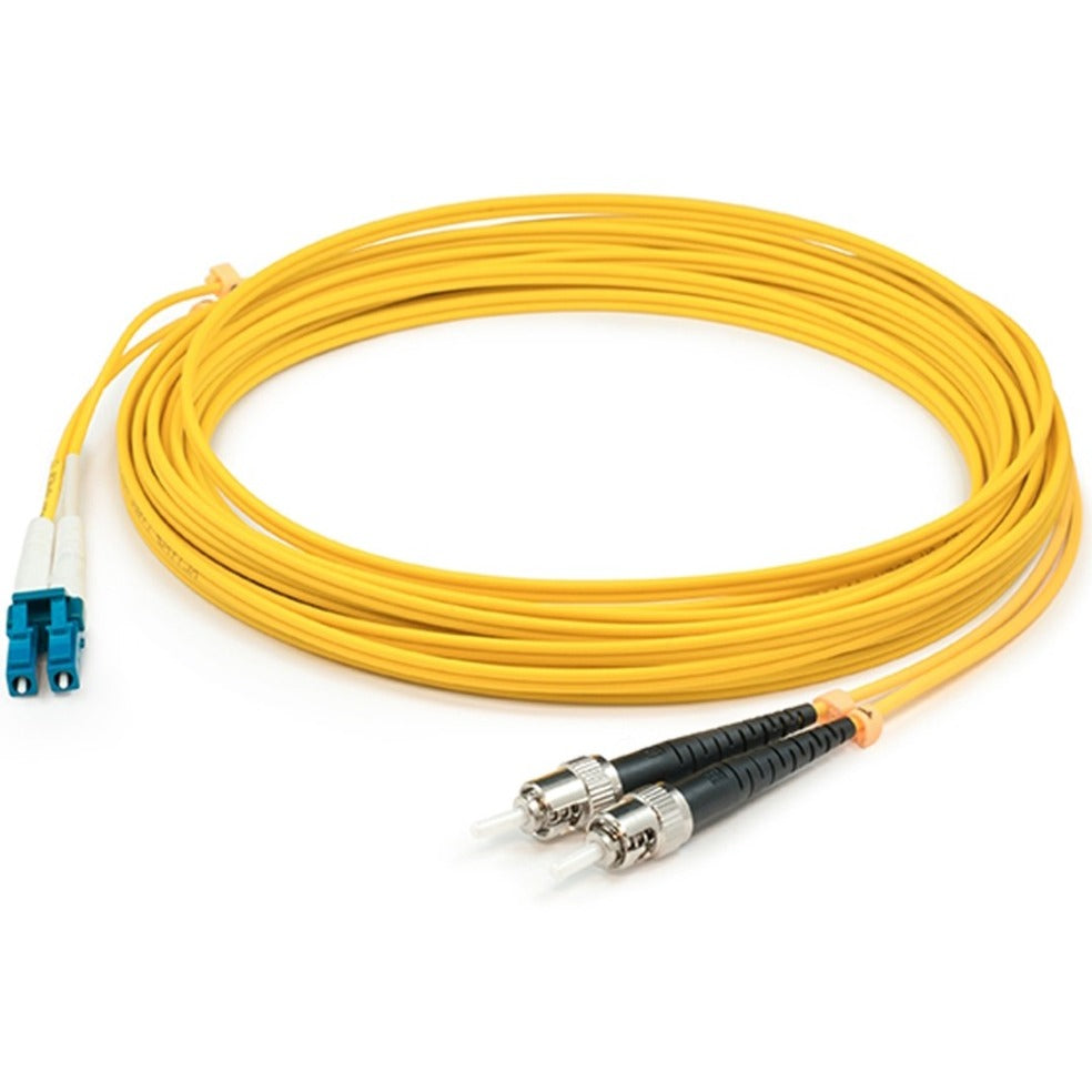 AddOn ADD-ST-LC-4M9SMF 4m Single-Mode Fiber Duplex ST/LC OS1 Yellow Patch Cable, 10 Gbit/s Data Transfer Rate