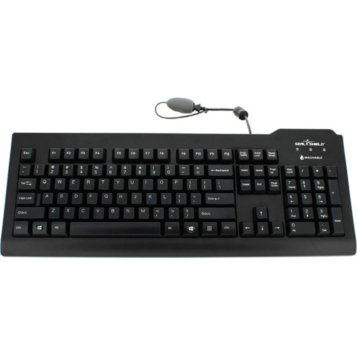 Seal Shield SSKSV208BEFL Silver Seal Waterproof Keyboard, AZERTY Belgian Layout, USB Cable Connectivity