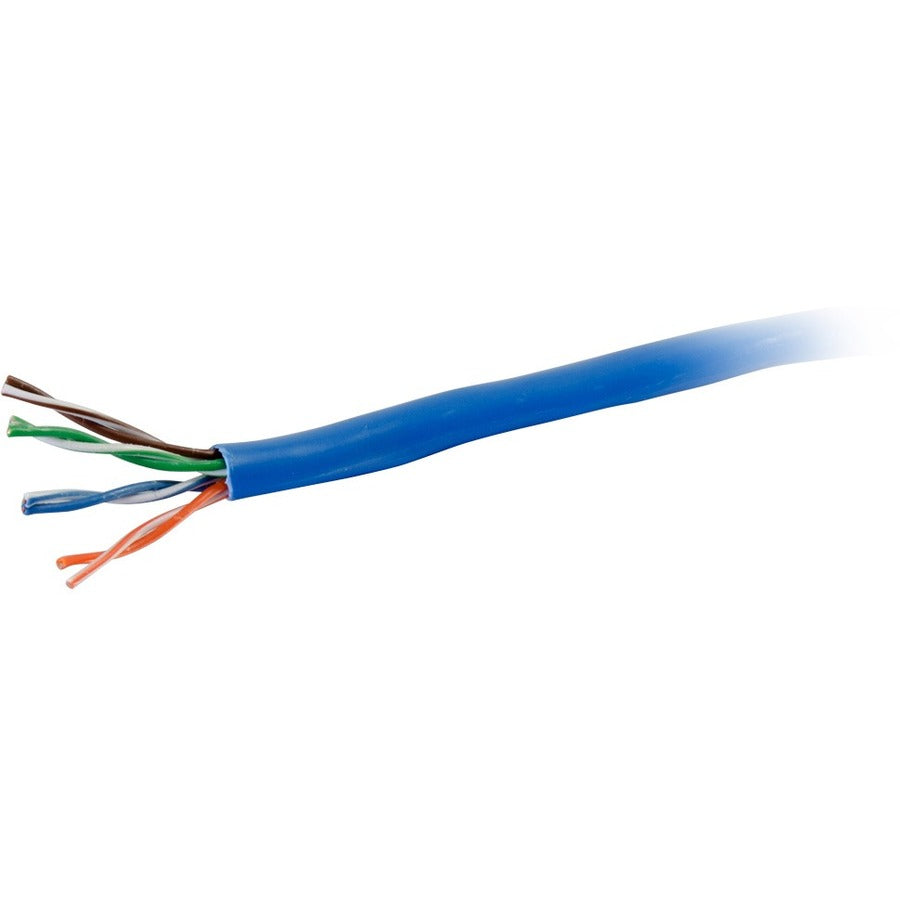 C2G 56017 1000ft Cat6 Bulk Ethernet Network Cable, Blue TAA