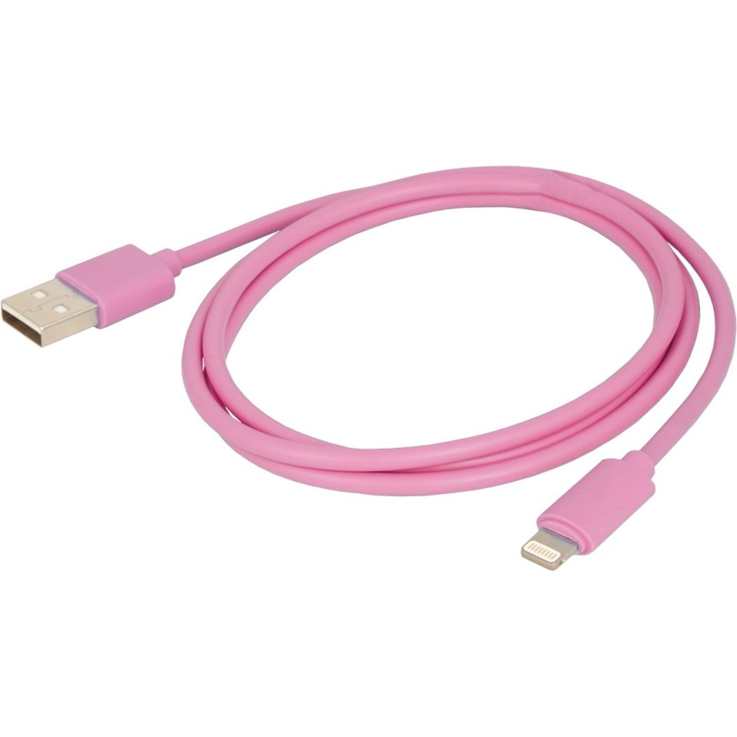 Urban Factory CID02UF USB Standard Male to Apple Lightning Cable, MFI Certified, 3.28 ft, Pink