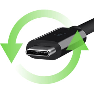Belkin F2CU029BT1M-BLK 3.1 USB-A to USB-C Cable (USB Type-C), Fast Charging and Data Transfer, 3 ft, Black